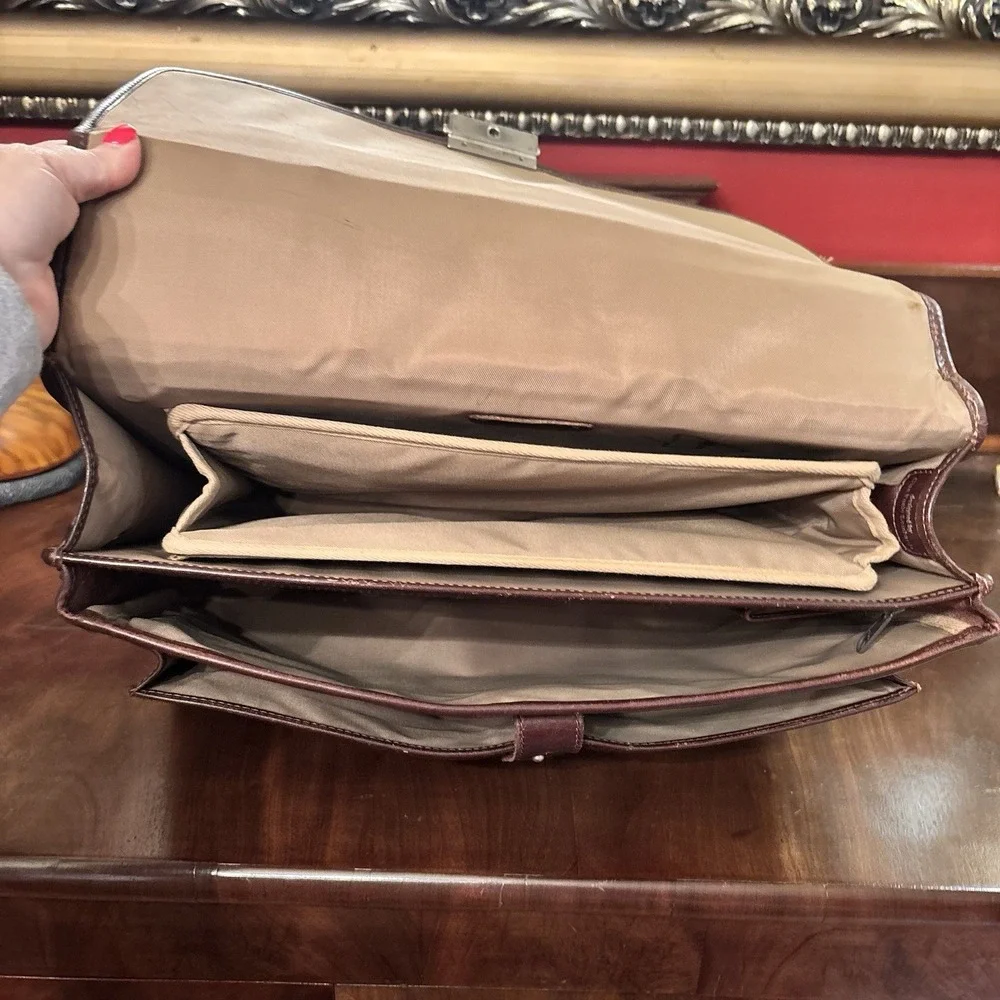 Vintage‎ Hartmann Belting Leather Briefcase Brown Attache Case Combo Lock
